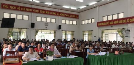 Hội nghị sơ kết giữa nhiệm kỳ và sinh hoạt đảng bộ xã Tân Khánh Đông sáu tháng đầu năm 2023