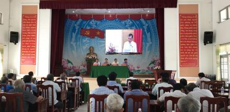 Đại biểu hội đồng nhân dân thành phố Sa Đéc và Hội đồng nhân dân xã Tân Khánh Đông tiếp xúc cử tri