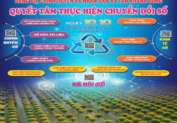 Xã Tân Khánh Đông đẩy mạnh công tác tuyên truyền thực hiện chuyển đổi số để sớm hoàn thành nông thôn mới kiểu mẫu